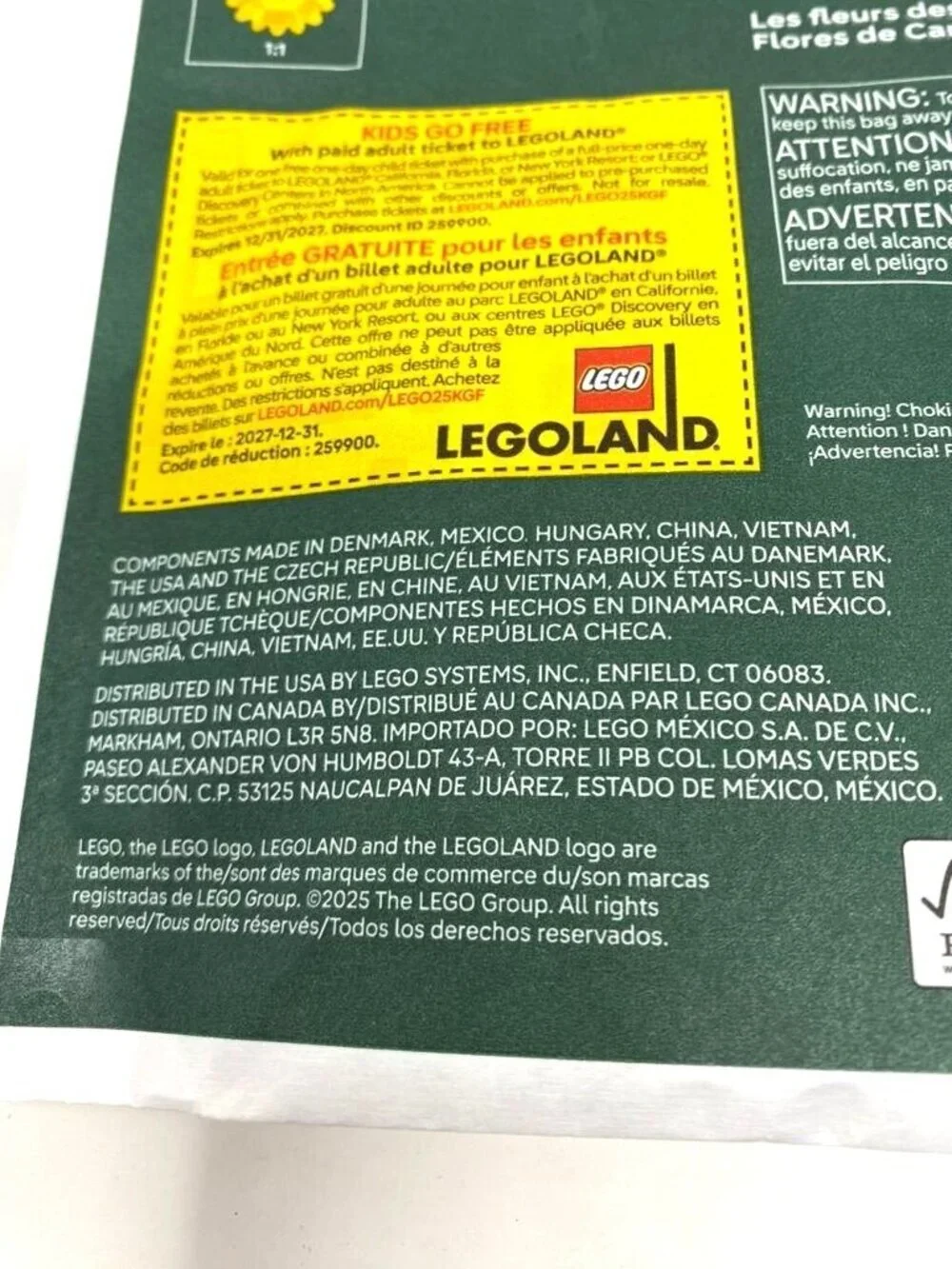 LEGO Botanicals Field Flowers Building Kit 30701 Creativity 77 Pcs Ages 9+